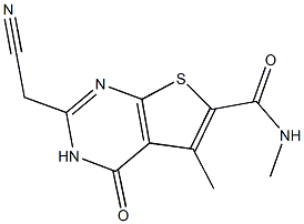 2-(CYANOMETHYL)-N,5-DIMETHYL-4-OXO-3,4-DIHYDROTHIENO[2,3-D]PYRIMIDINE-6-CARBOXAMIDE