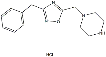 1-[(3-BENZYL-1,2,4-OXADIAZOL-5-YL)METHYL]PIPERAZINE HYDROCHLORIDE Structure