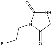 3-(2-BROMOETHYL)IMIDAZOLIDINE-2,4-DIONE 化学構造式