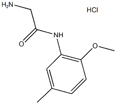 2-AMINO-N-(2-METHOXY-5-METHYLPHENYL)ACETAMIDE HYDROCHLORIDE Struktur