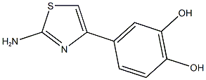4-(2-AMINO-1,3-THIAZOL-4-YL)BENZENE-1,2-DIOL 结构式