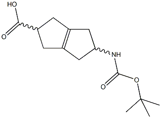 5-[(TERT-BUTOXYCARBONYL)AMINO]-1,2,3,4,5,6-HEXAHYDROPENTALENE-2-CARBOXYLIC ACID 结构式
