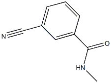 3-CYANO-N-METHYLBENZAMIDE Struktur
