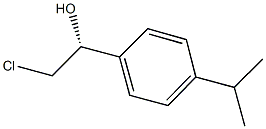 (1R)-2-CHLORO-1-(4-ISOPROPYLPHENYL)ETHANOL Structure