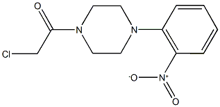 1-(CHLOROACETYL)-4-(2-NITROPHENYL)PIPERAZINE Structure