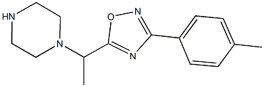 1-{1-[3-(4-METHYLPHENYL)-1,2,4-OXADIAZOL-5-YL]ETHYL}PIPERAZINE