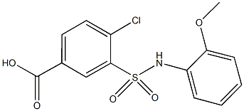 4-CHLORO-3-(2-METHOXY-PHENYLSULFAMOYL)-BENZOIC ACID Structure