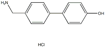 4''-(AMINOMETHYL)-1,1''-BIPHENYL-4-OL HYDROCHLORIDE,,结构式