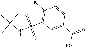 3-[(TERT-BUTYLAMINO)SULFONYL]-4-FLUOROBENZOIC ACID Struktur