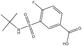 3-[(TERT-BUTYLAMINO)SULFONYL]-4-FLUOROBENZOIC ACID,,结构式