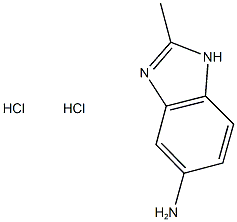 2-METHYL-1H-BENZIMIDAZOL-5-AMINE DIHYDROCHLORIDE 结构式