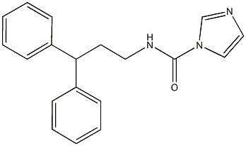 N-(3,3-diphenylpropyl)-1H-imidazole-1-carboxamide Structure