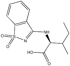 (2S)-2-[(1,1-dioxido-1,2-benzisothiazol-3-yl)amino]-3-methylpentanoic acid|