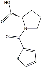 (2S)-1-(thien-2-ylcarbonyl)pyrrolidine-2-carboxylic acid Structure