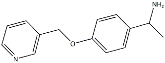 1-[4-(pyridin-3-ylmethoxy)phenyl]ethanamine Structure