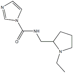 N-[(1-ethylpyrrolidin-2-yl)methyl]-1H-imidazole-1-carboxamide 化学構造式