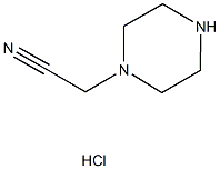 piperazin-1-ylacetonitrile hydrochloride,,结构式