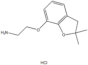 2-[(2,2-dimethyl-2,3-dihydro-1-benzofuran-7-yl)oxy]ethanamine hydrochloride,,结构式