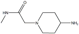 2-(4-aminopiperidin-1-yl)-N-methylacetamide 结构式