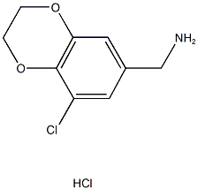 (8-chloro-2,3-dihydro-1,4-benzodioxin-6-yl)methylamine hydrochloride 结构式