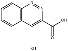 potassium cinnoline-3-carboxylate 化学構造式