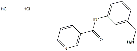 N-[3-(aminomethyl)phenyl]nicotinamide dihydrochloride Structure