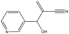 2-[hydroxy(pyridin-3-yl)methyl]acrylonitrile 化学構造式