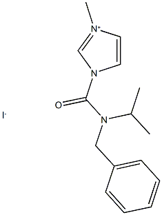 1-{[benzyl(isopropyl)amino]carbonyl}-3-methyl-1H-imidazol-3-ium iodide|