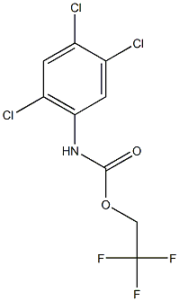 2,2,2-trifluoroethyl 2,4,5-trichlorophenylcarbamate 结构式