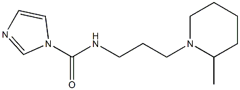 N-[3-(2-methylpiperidin-1-yl)propyl]-1H-imidazole-1-carboxamide,,结构式