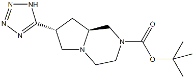tert-butyl (7R,8aS)-7-(1H-tetrazol-5-yl)hexahydropyrrolo[1,2-a]pyrazine-2(1H)-carboxylate 结构式