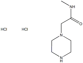 N-methyl-2-piperazin-1-ylacetamide dihydrochloride,,结构式