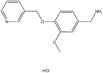 1-[3-methoxy-4-(pyridin-3-ylmethoxy)phenyl]methanamine hydrochloride,,结构式