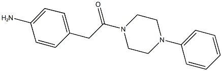 4-[2-oxo-2-(4-phenylpiperazin-1-yl)ethyl]aniline Structure
