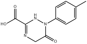 1-(4-methylphenyl)-6-oxo-1,4,5,6-tetrahydro-1,2,4-triazine-3-carboxylic acid Struktur