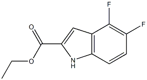 ethyl 4,5-difluoro-1H-indole-2-carboxylate 结构式