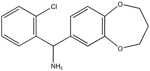 (2-chlorophenyl)(3,4-dihydro-2H-1,5-benzodioxepin-7-yl)methanamine,,结构式