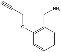 [2-(prop-2-yn-1-yloxy)phenyl]methanamine,,结构式