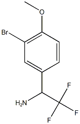 1-(3-bromo-4-methoxyphenyl)-2,2,2-trifluoroethan-1-amine,,结构式