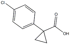 1-(4-chlorophenyl)cyclopropane-1-carboxylic acid,,结构式