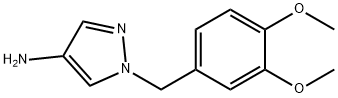 1-[(3,4-dimethoxyphenyl)methyl]-1H-pyrazol-4-amine Structure