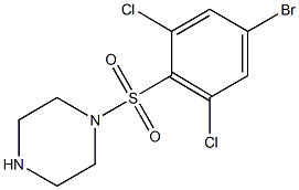 1-[(4-bromo-2,6-dichlorobenzene)sulfonyl]piperazine