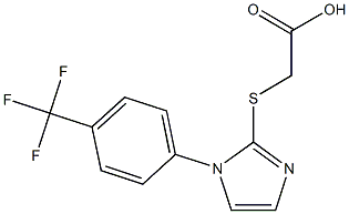 2-({1-[4-(trifluoromethyl)phenyl]-1H-imidazol-2-yl}sulfanyl)acetic acid|2-({1-[4-(trifluoromethyl)phenyl]-1H-imidazol-2-yl}sulfanyl)acetic acid