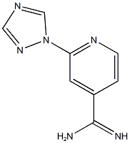 2-(1H-1,2,4-triazol-1-yl)pyridine-4-carboximidamide 化学構造式