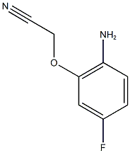 2-(2-amino-5-fluorophenoxy)acetonitrile, 1016736-33-6, 结构式