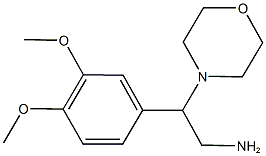 2-(3,4-dimethoxyphenyl)-2-morpholin-4-ylethanamine 结构式
