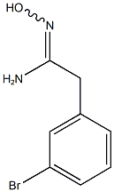 2-(3-bromophenyl)-N'-hydroxyethanimidamide 结构式