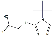 2-[(4-tert-butyl-4H-1,2,4-triazol-3-yl)sulfanyl]acetic acid Struktur
