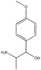 2-amino-1-(4-methoxyphenyl)propan-1-ol 结构式