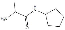 2-amino-N-cyclopentylpropanamide 化学構造式